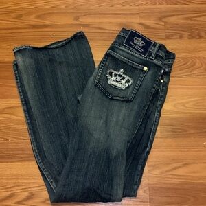 Victoria Beckham Rock & Republic Embroidered Jeans